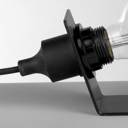 ONLI - Tischleuchte WIRE 1xE27/15W/230V 9 cm schwarz