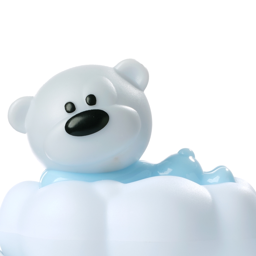 ONLI - Veilleuse rechargeable pour enfants NUVOLINA LED/2,5W/5V 300 mAh ours/bleu