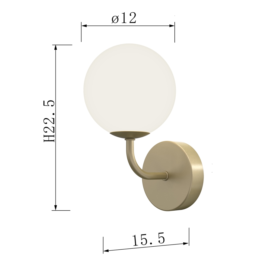 ONLI - Wandleuchte PALOMA 1xG9/10W/230V golden