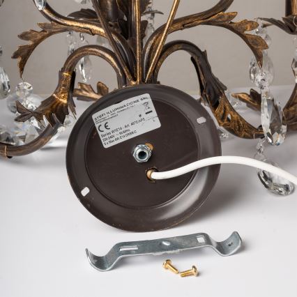 ONLI - Wandleuchte TERESA 5xE14/6W/230V Bronze