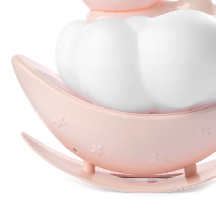 ONLI - Wiederaufladbares LED-Kinder-Nachtlicht NUVOLINA LED/2,5W/5V 300 mAh Häschen/rosa