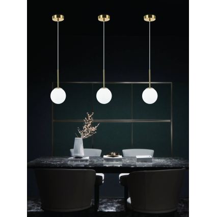 Open Design OR80087 - Lampada a sospensione da bagno BAO con cavo 1xG9/8W/230V IP44 dorata
