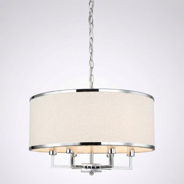 Open Design OR80209 - Lampadario a catena CASA 3xE14/12W/230V crema/cromo lucido