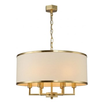 Open Design OR80230 - Kronleuchter mit Kette CASA 6xE14/15W/230V cremefarben/Messing