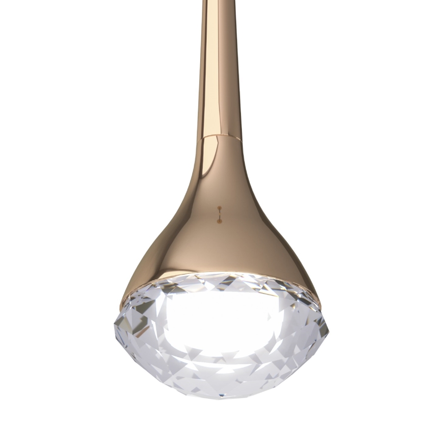 Open Design OR80315 - Lampadario a sospensione con cavo CRIMA LED/7W/230V oro rosa