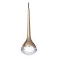 Open Design OR80315 - Suspension LED sur câble CRIMA LED/7W/230V or rose