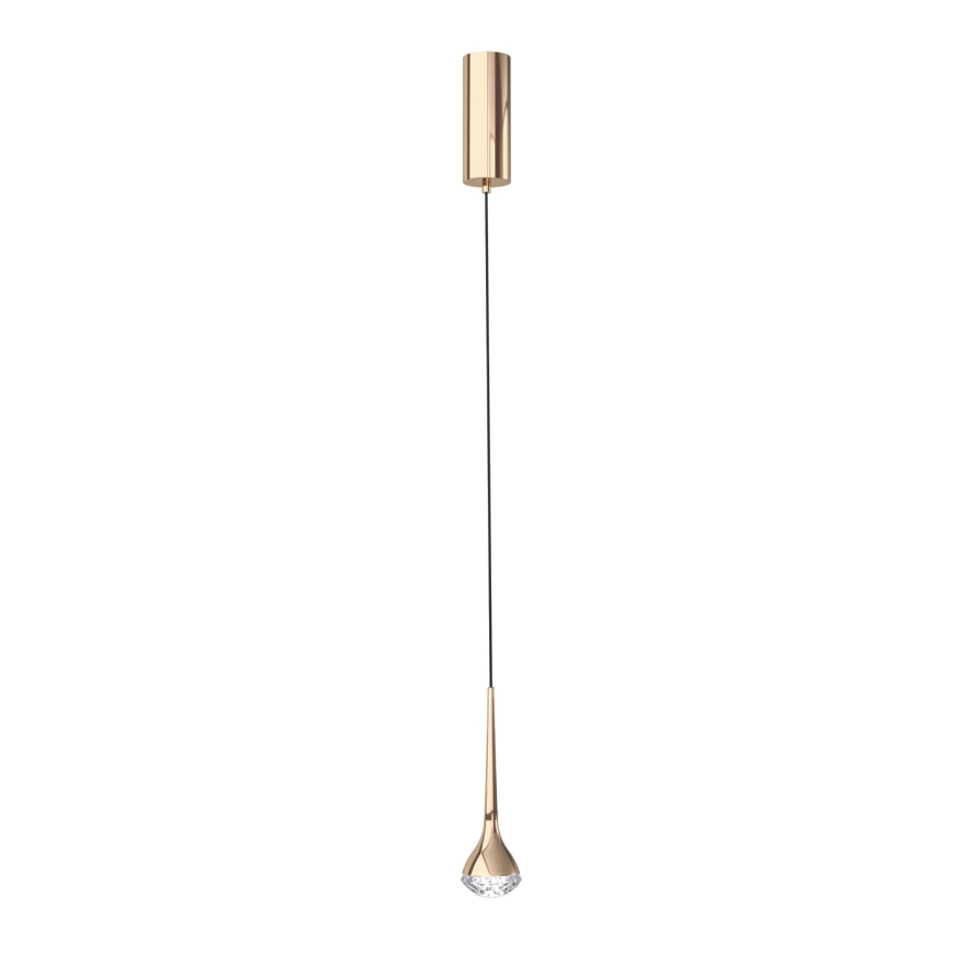 Open Design OR80315 - Suspension LED sur câble CRIMA LED/7W/230V or rose