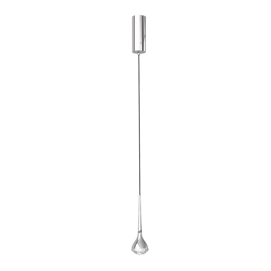 Open Design OR80322 - LED-Pendelleuchte an Stahlseil CRIMA LED/7W/230V, glänzender Chrom