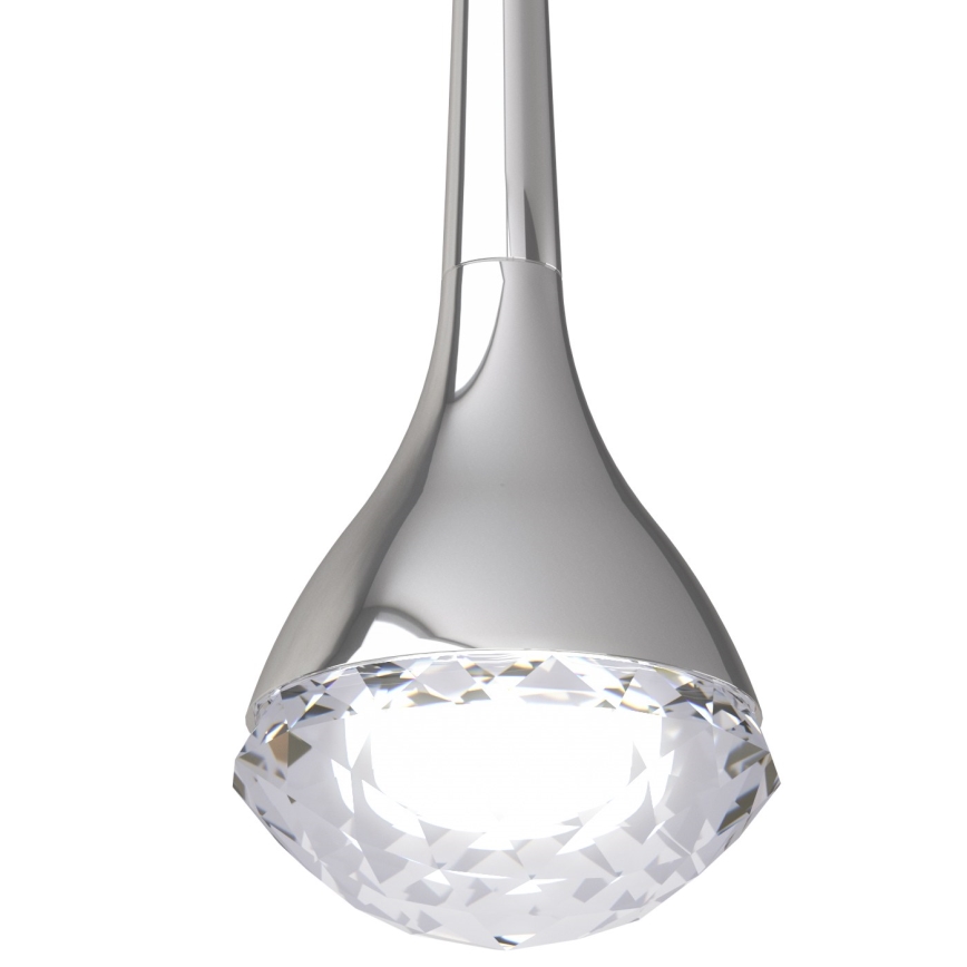 Open Design OR80322 - Suspension sur câble CRIMA LED/7W/230V, chrome brillant