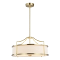 Open Design OR80896 - Lampadario a stelo STANZA 4xE27/15W/230V Ø 55 cm ottone/bianco