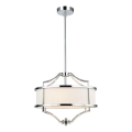 Open Design OR80902 - Deckenleuchte mit Stange STESSO 4xE27/15W/230V Ø 42 cm glänzender Chrom/weiß