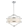Open Design OR80919 - Deckenleuchte an Stange STESSO 4xE27/15W/230V Ø 55 cm glänzender Chrom/weiß