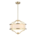 Open Design OR80926 - Lampadario su asta STESSO 4xE27/15W/230V Ø 42 cm ottone/bianco
