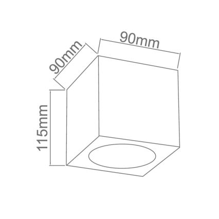 Open Design OR81046 - Faretto CUBO 1xG9/8W/230V nero/cromo lucido