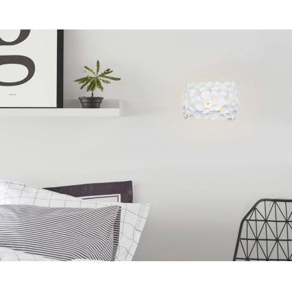 Open Design OR81466 - Applique da parete CARERA 1xG9/7W/230V bianco