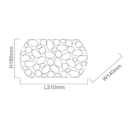 Open Design OR81466 - Applique murale CARERA 1xG9/7W/230V blanche