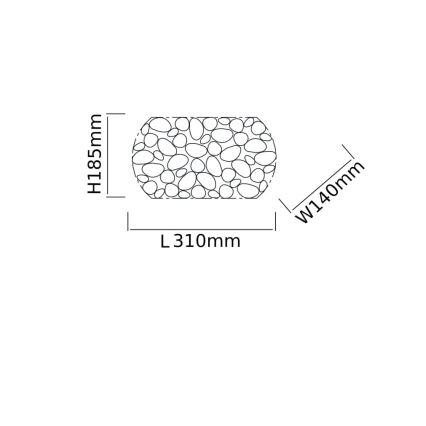 Open Design OR81473 - Applique murale CARERA 1xG9/7W/230V chrome brillant