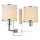 Open Design OR81497 - Wandleuchte CASA 2xE14/12W/230V glänzender Chrom/Creme