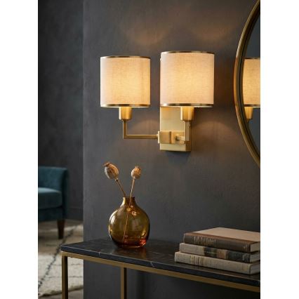 Open Design OR81503 - Applique murale CASA 2xE14/12W/230V laiton/crème