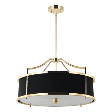Open Design OR84146 - Deckenleuchte mit Stange STANZA 4xE27/15W/230V Durchmesser 55 cm gold/schwarz