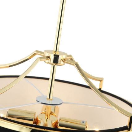 Open Design OR84153 - Lampadario a stelo STESSO 4xE27/15W/230V Ø 42 cm oro/nero