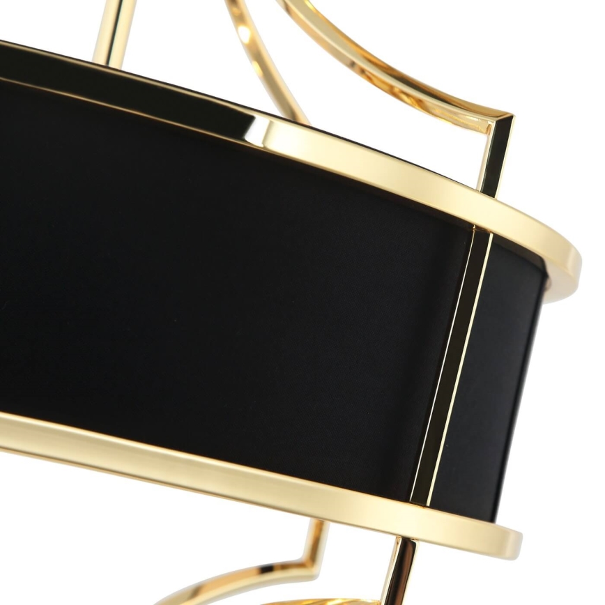 Open Design OR84153 - STESSO Deckenleuchte mit Stange 4xE27/15W/230V Ø 42 cm Gold/Schwarz