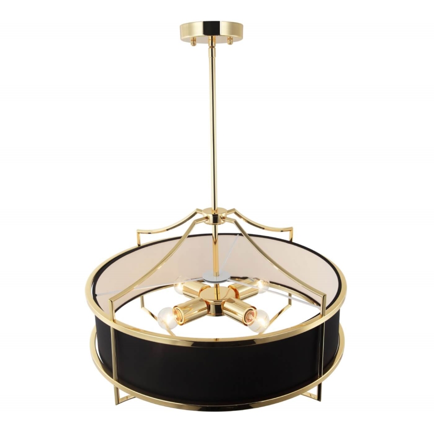 Open Design OR84160 - Lustre sur tige STESSO 4xE27/15W/230V Ø 55 cm doré/noir