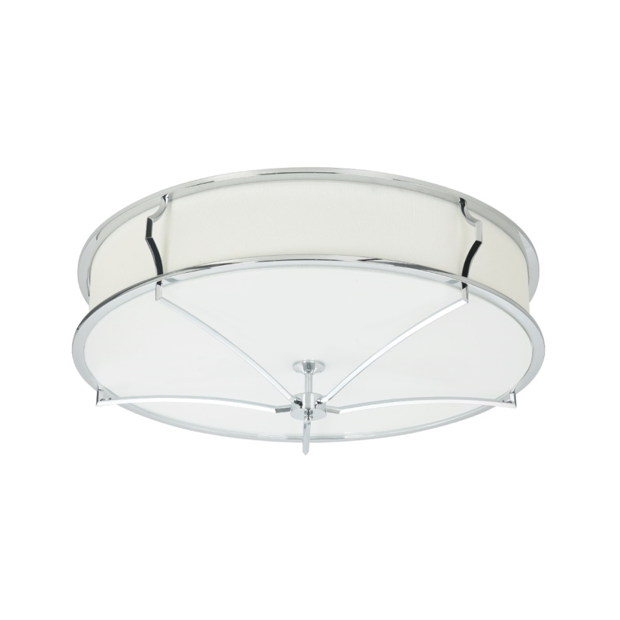 Open Design OR84412 - Plafonnier STESSO 4xE27/12W/230V Ø 65 cm chrome brillant/blanc