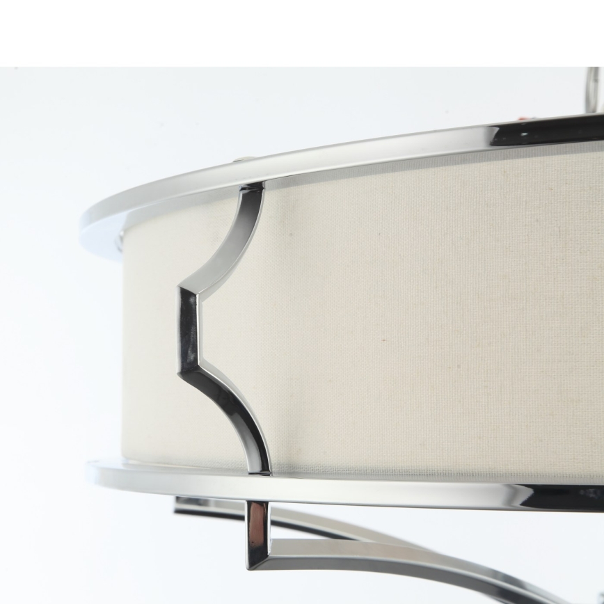 Open Design OR84412 - Plafonnier STESSO 4xE27/12W/230V Ø 65 cm chrome brillant/blanc