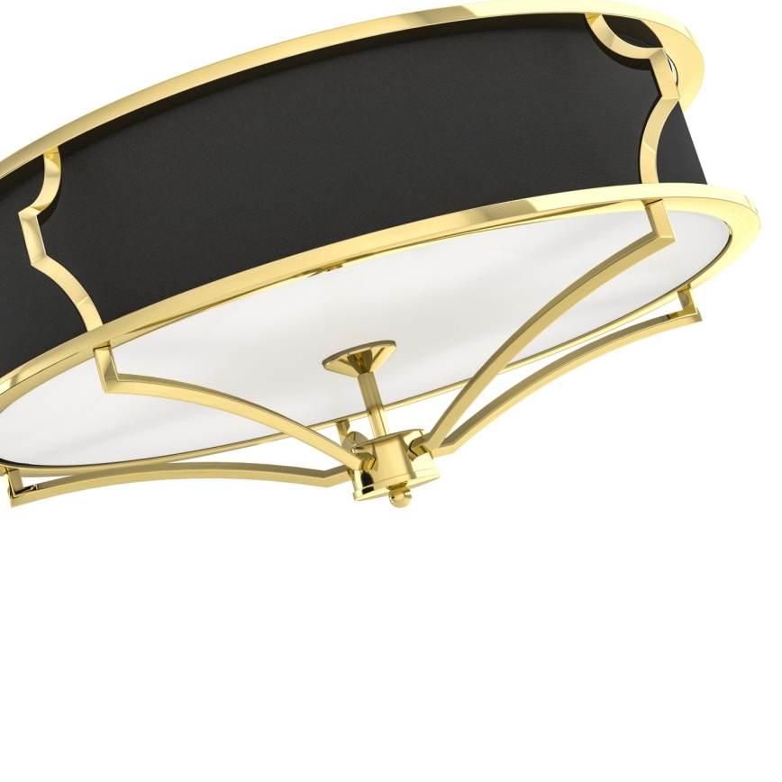 Open Design OR84450 - Plafoniera STESSO 4xE27/12W/230V Ø 65 cm oro/nero