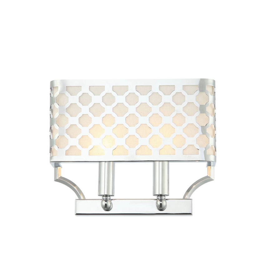 Open Design OR84597 - Applique VERNO 2xE14/12W/230V cromo lucido