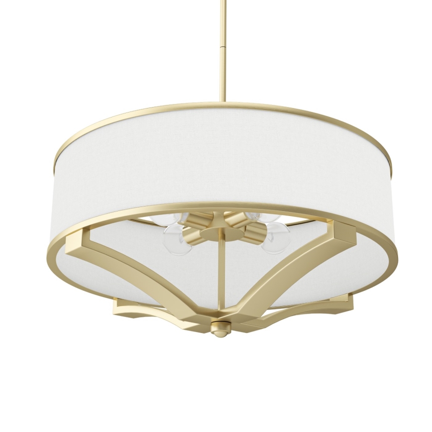 Open Design OR84818 - Lampadario a stelo GERDO 4xE27/12W/230V ottone/bianco