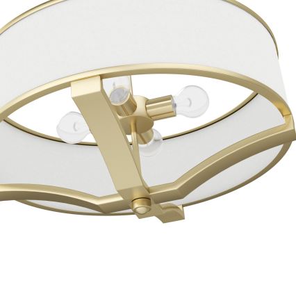 Open Design OR84818 - Suspension sur tige GERDO 4xE27/12W/230V laiton/blanc