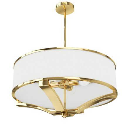 Open Design OR84825 - Lustre sur tige GERDO 4xE27/12W/230V doré/blanc