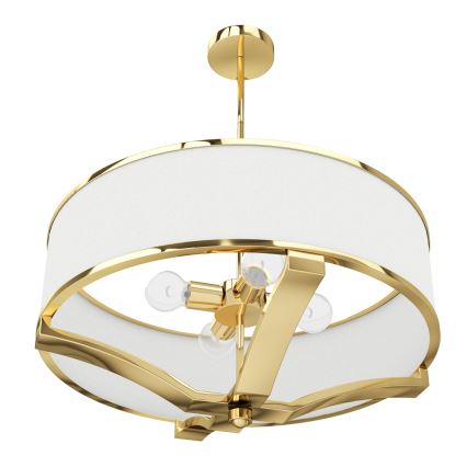 Open Design OR84825 - Lustre sur tige GERDO 4xE27/12W/230V doré/blanc