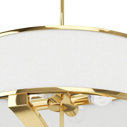Open Design OR84825 - Pendelleuchte mit Stange GERDO 4xE27/12W/230V gold/weiß