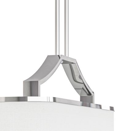 Open Design OR84849 - Lampadario a stelo GERDO OVALE 6xE14/12W/230V cromo lucido/bianco