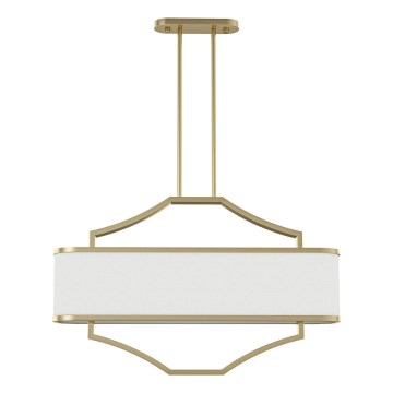 Open Design OR84856 - Lampadario a stelo GERDO OVALE 6xE14/12W/230V ottone/bianco
