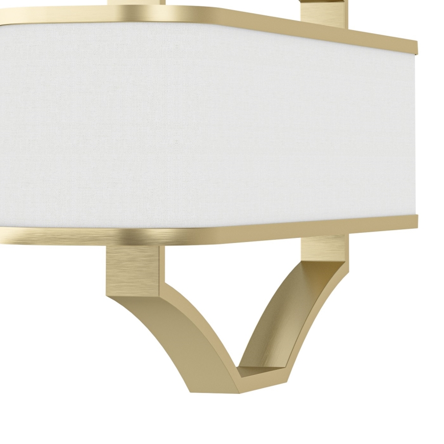 Open Design OR84856 - Suspension sur tige GERDO OVALE 6xE14/12W/230V laiton/blanc