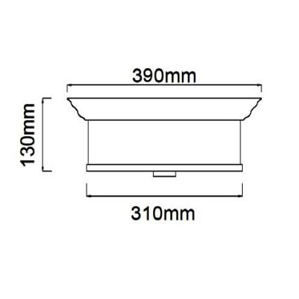 Open Design OR84863 - Plafoniera FAMBURO 3xE14/12W/230V Ø 31 cm cromo lucido