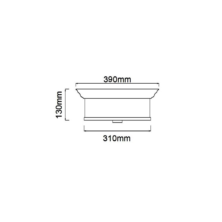 Open Design OR84863 - Plafoniera FAMBURO 3xE14/12W/230V Ø 31 cm cromo lucido
