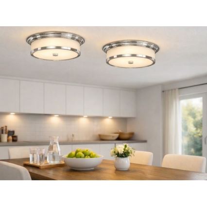 Open Design OR84863 - Plafonnier FAMBURO 3xE14/12W/230V Ø 31 cm chrome brillant