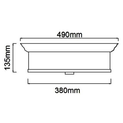 Open Design OR84894 - Plafoniera FAMBURO 4xE14/12W/230V Ø 38 cm cromo lucido