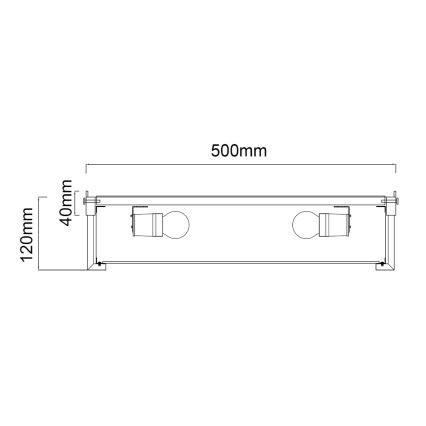 Open Design OR84924 - Plafonnier ROMI 4xE14/12W/230V Ø 50 cm chromé brillant