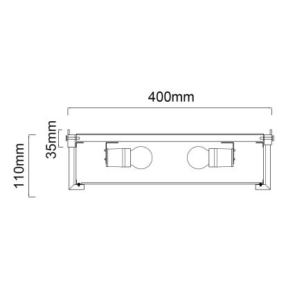 Open Design OR84948 - Deckenleuchte ROMI 3xE14/12W/230V Ø 40 cm glänzender Chrom