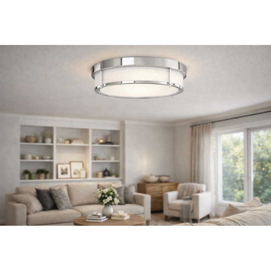 Open Design OR84948 - Plafonnier ROMI 3xE14/12W/230V Ø 40 cm chromé brillant