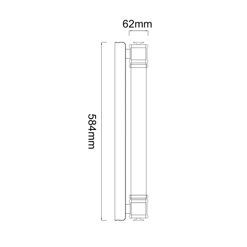 Open Design OR85259 - LED-Badspiegelleuchte OMI LED/13W/230V 58 cm IP44 Messing