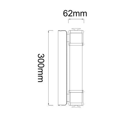 Open Design OR85266 - Lampada LED per specchio da bagno OMI LED/7W/230V 30 cm IP44 ottone
