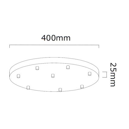 Open Design OR85334 - Lampadario sospeso su cavo ERO 8xG9/8W/230V oro