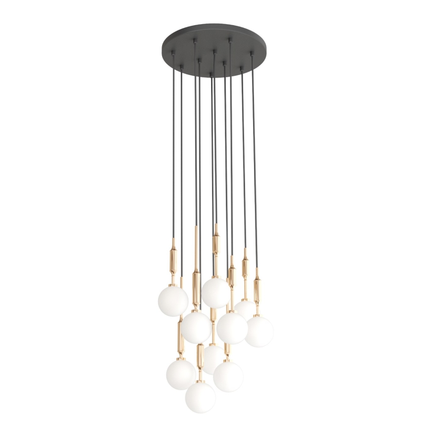 Open Design OR85365 - Lampadario a sospensione su cavo ERO 10xG9/8W/230V dorato